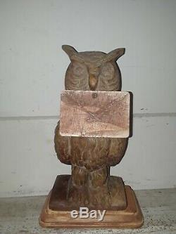 Original H Potter Owl Mail Shop Prop Wooden Owl Statue Price Drop