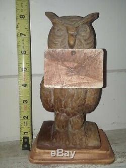 Original H Potter Owl Mail Shop Prop Wooden Owl Statue Price Drop