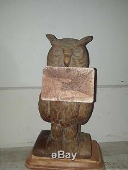 Original H Potter Owl Mail Shop Prop Wooden Owl Statue Price Drop