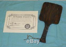 Original HOUSE OF 1000 CORPSES NAIL-STUDDED PADDLE screen-used movie prop withCOA