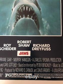 Original One Sheet JAWS one Sheet Movie Poster! 1975. NO PRINT OR COPY! #58A