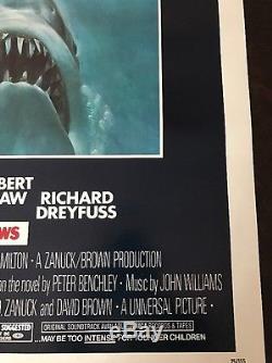 Original One Sheet JAWS one Sheet Movie Poster! 1975. NO PRINT OR COPY! #58A