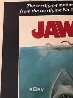 Original One Sheet JAWS one Sheet Movie Poster! 1975. NO PRINT OR COPY! #58A