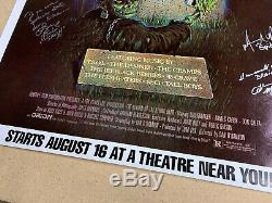 Original Return of the Living Dead Movie Poster Signed by 4 Rare Horror