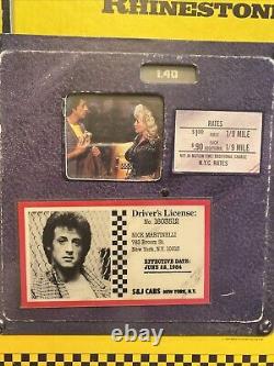 Original Rhinestone Sylvester Stallone &. Dolly Parton Movie Display