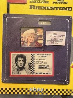 Original Rhinestone Sylvester Stallone &. Dolly Parton Movie Display