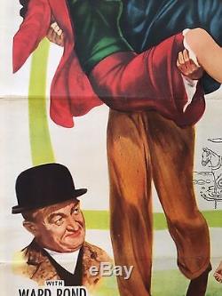 Original The Quiet Man One sheet Tri-fold movie poster Maureen O'Hara John Wayne