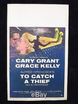 Original & Unused 1955 To Catch a Thief Window Card Movie Poster Hitchcock