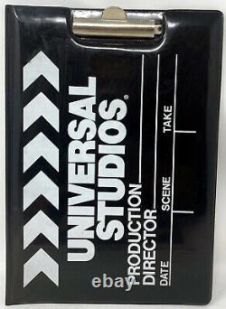 Original Vintage 1980s Universal Studios Production Director Black Clipboard