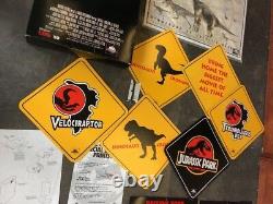Original Vintage 1993 Jurassic Park Pre Sell Kit Movie Signs Posters VHS Sales
