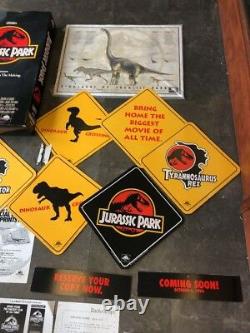 Original Vintage 1993 Jurassic Park Pre Sell Kit Movie Signs Posters VHS Sales