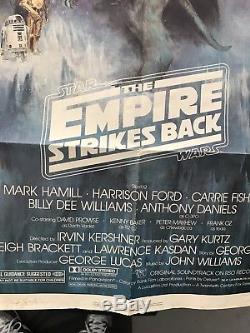 Original Vintage The Empire Strikes Back Movie One Sheet 1980 27x41