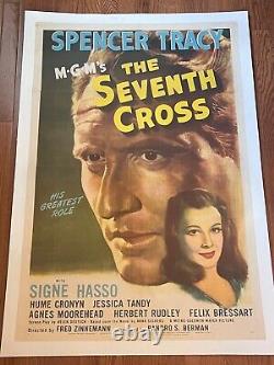 Original vintage movie poster the seventh cross