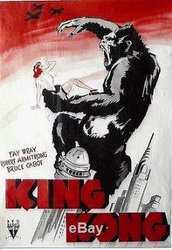 Original vintage poster KING KONG FILM NEW YORK 1933 SENSATIONAL