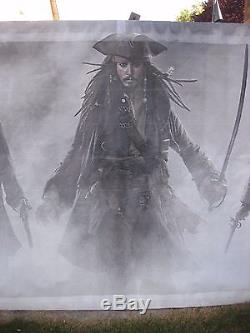 PIRATES OF CARIBBEAN AT WORLD'S END Original 16X6' US Movie Theater Lobby Banner