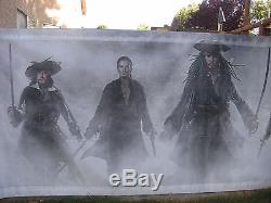 PIRATES OF CARIBBEAN AT WORLD'S END Original 16X6' US Movie Theater Lobby Banner
