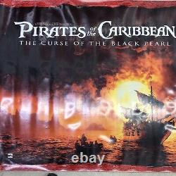 PIRATES OF THE CARIBBEAN, HUGE ORIGINAL MOVIE THEATER BANNER 2003 Johnny Depp