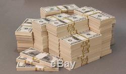 PROP MONEY $100s $1,000,000 Blank Filler Bundles For Movie, TV, Videos, Novelty
