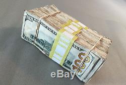 PROP MONEY NEW STYLE $500,000 DUFFEL BAG PACKAGE for Movie, TV, Videos Novelty