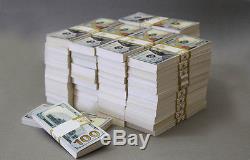 PROP MONEY New Style $100s $500,000 Blank Filler Bundles For Movie, TV, Videos
