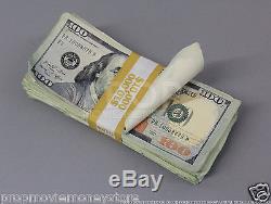PROP MONEY USED LOOK NEWSTYLE $500,000 Blank Fillers for Movie, TV, Videos