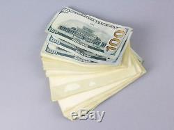 PROP MOVIE MONEY $500,000 Blue Style AGED Filler Pack Play Fake Prop Movie Money