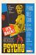 PSYCHO MOVIE POSTER Original 27x41 Folded R1965 ALFRED HITCHCOCK Janet Leigh