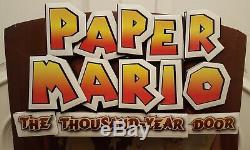 Paper Mario The Thousand-Year Door Full Size 3D Display Standee Nintendo 2004
