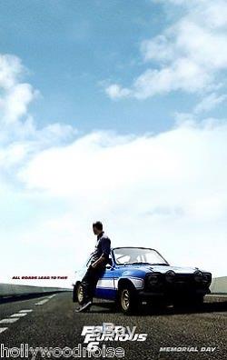 Paul Walker Fast & and Furious 6 Original Movie Poster DS HollywoodNoise howono