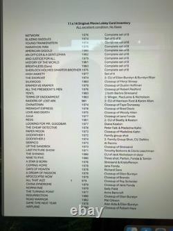 Personal Collection Of 1970's/1980's Original Movie 11 X 14 Lobby Cards