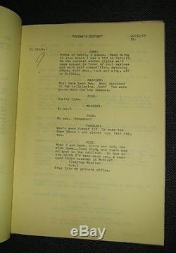 Peter Lawford with Frank Sinatra Ocean's 11 Movie Script plus Shooting Schedule