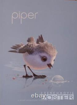 Piper Very Rare Pixar Short Film Original Movie Poster Bird / Beach