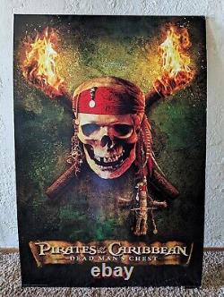 Pirates Of The Caribbean 2006 Thick Board Movie Theater Poster 40 X 27 Display