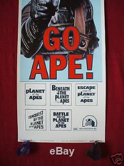 Planet Of The Apes Go Ape! 1974 Original Movie Poster Insert Rare & Authentic