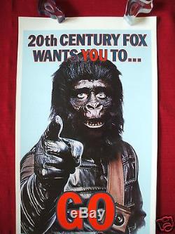 Planet Of The Apes Go Ape! 1974 Original Movie Poster Insert Rare & Authentic