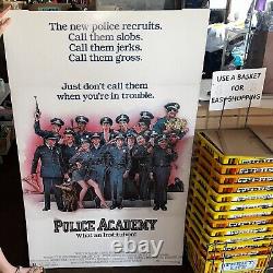 Police Academy Original Gatefold 3X5 Movie Theater display Guttenberg 1984