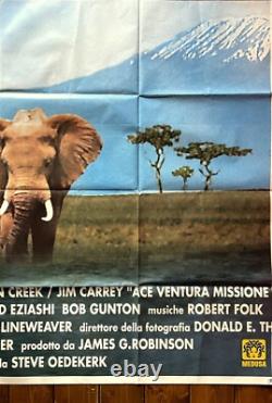Poster Original Italian Movie Memorabilia Ace Ventura When Nature Calls Carey