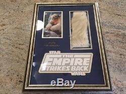 Prop Screen used ORIGINAL WAMPA FUR Empire Strikes Back STAR WARS COA Prop Store