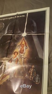 RARE 1977 Original 27 x 41 Movie Poster 77/21 STAR WARS Beautiful Condition