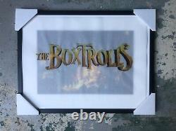 RARE Boxtrolls 2014 framed artwork 25x19