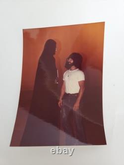 RARE Darth Vader w Mask Off STAR WARS Original Photograph on Set w Crew Member