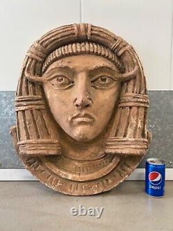 RARE Hollywood Film RKO Pictures Egyptian Cleopatra Movie Prop Wall Sculpture