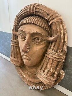 RARE Hollywood Film RKO Pictures Egyptian Cleopatra Movie Prop Wall Sculpture