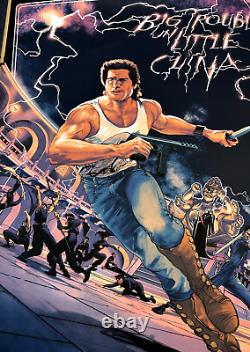 RARE MONDO Big Trouble in Little China Movie Poster Kurt Russell #64/250