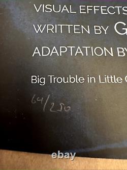 RARE MONDO Big Trouble in Little China Movie Poster Kurt Russell #64/250