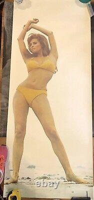RARE Original Raquel Welch Life Size Poster by Terry O'Neill 24W x 59H