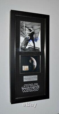 RARE Screen-Used Prop DEATH STAR, Signed CARRIE FISHER Star Wars COA, DVD, Frame