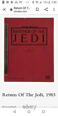 RARE Star Wars Revenge Of The Jedi Rare Original Script 2nd Draft Dec 19, 1982