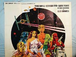 RARE! Star WarsITALIAN MOVIE POSTERGUERRE STELLARIVintage 1977OVERSIZE