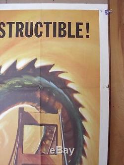 Reptilicus Original 1962 1st Release 3sht Movie Poster Folded Excellent